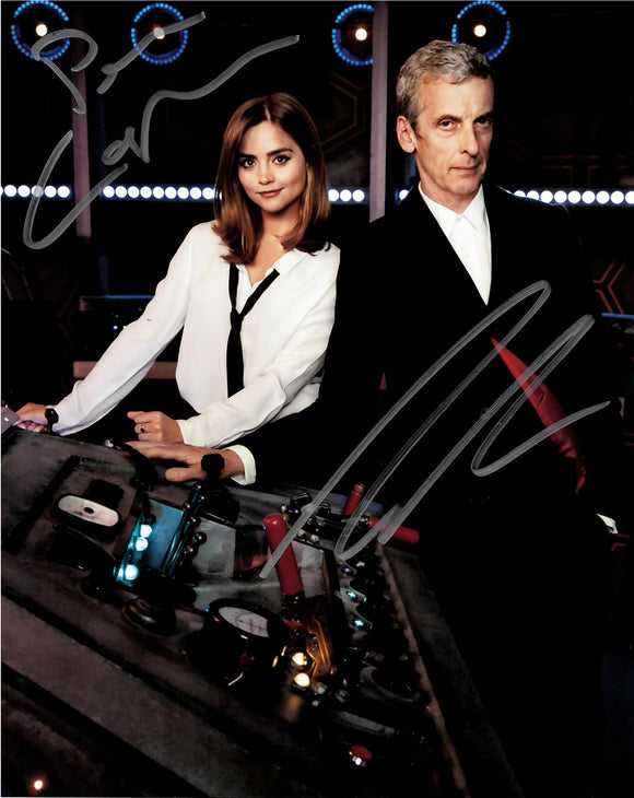 Peter Capaldi and Jenna Coleman Autograph
